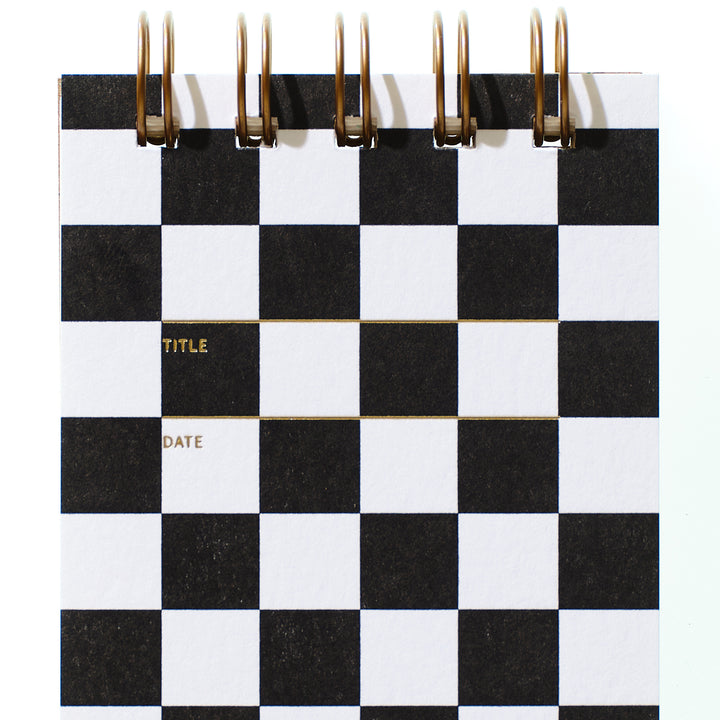 Reporter Notebook - Checker Black