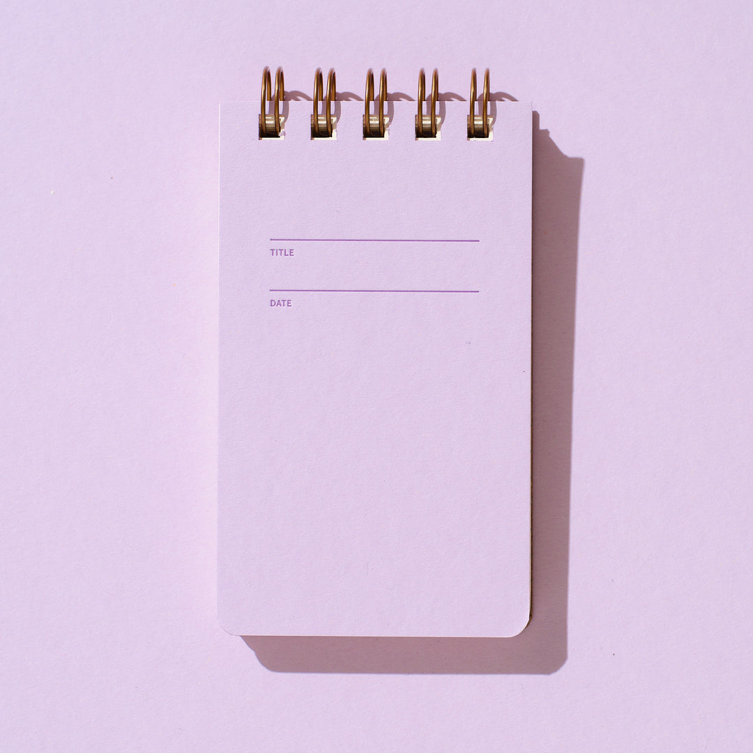 Reporter Notebook - Lilac