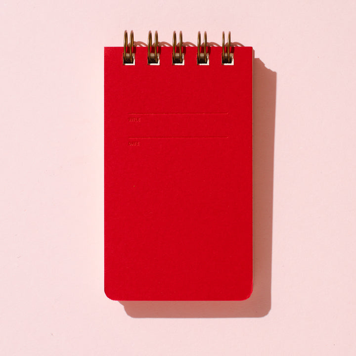 Reporter Notebook - Warm Red
