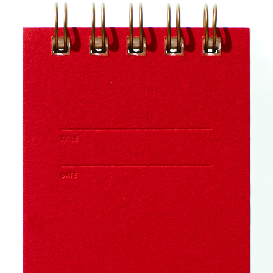Reporter Notebook - Warm Red