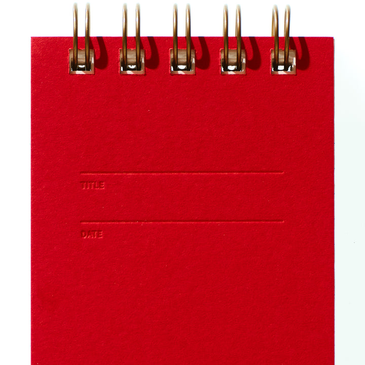Reporter Notebook - Warm Red
