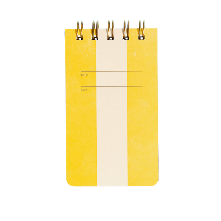 Reporter Notebook - Yellow Stripe