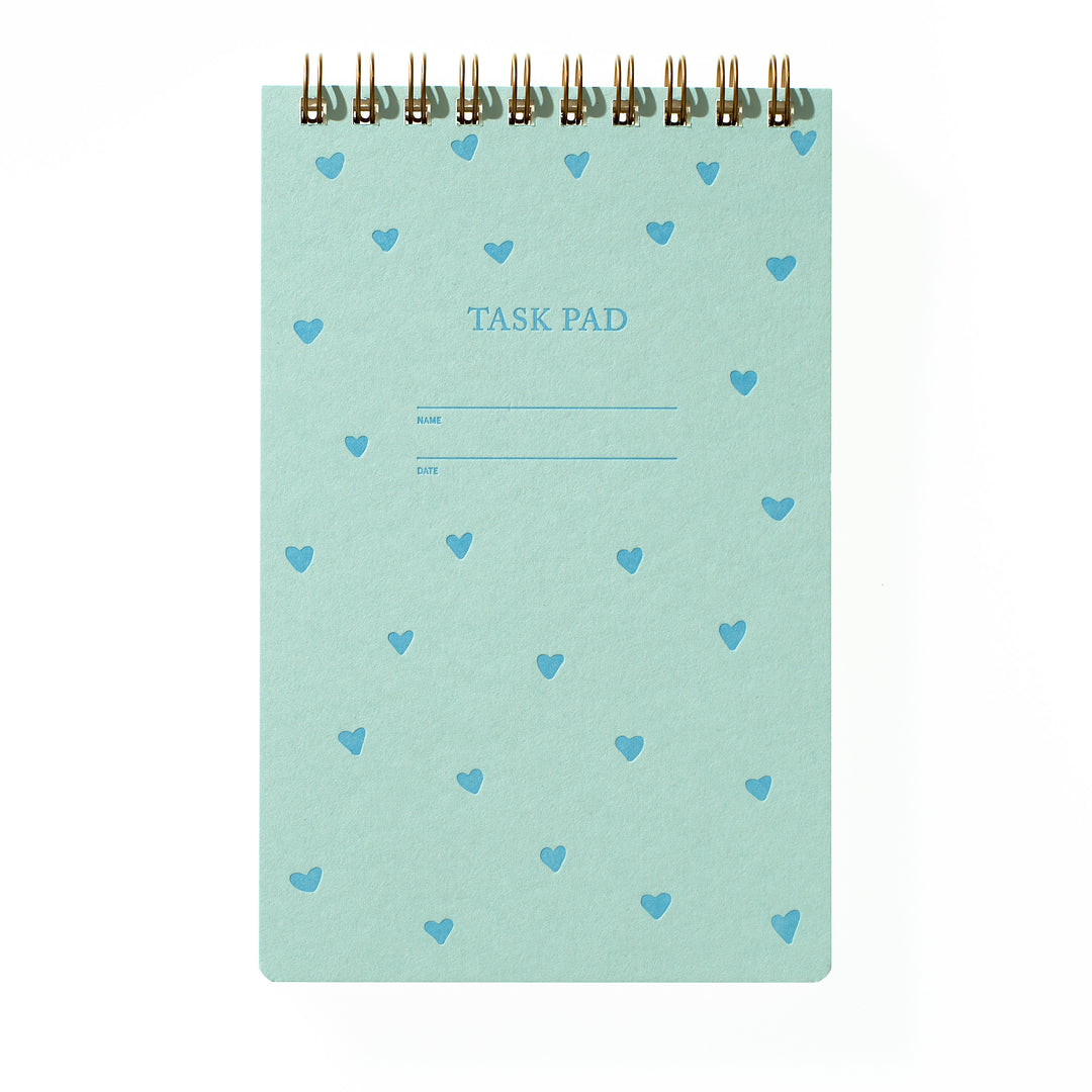 Task Pad Notebook - Blue Hearts – Shorthand