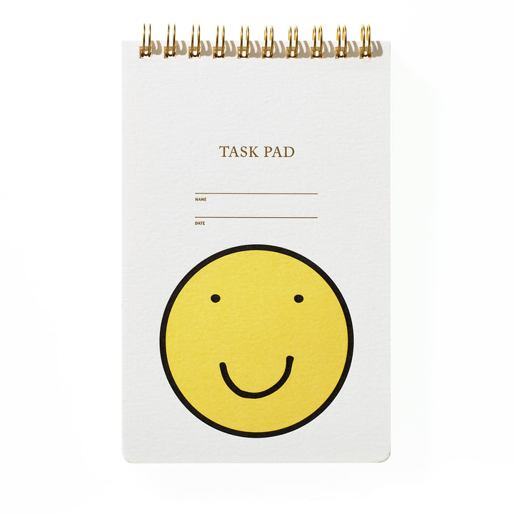 Task Pad Notebook - Smiley Face