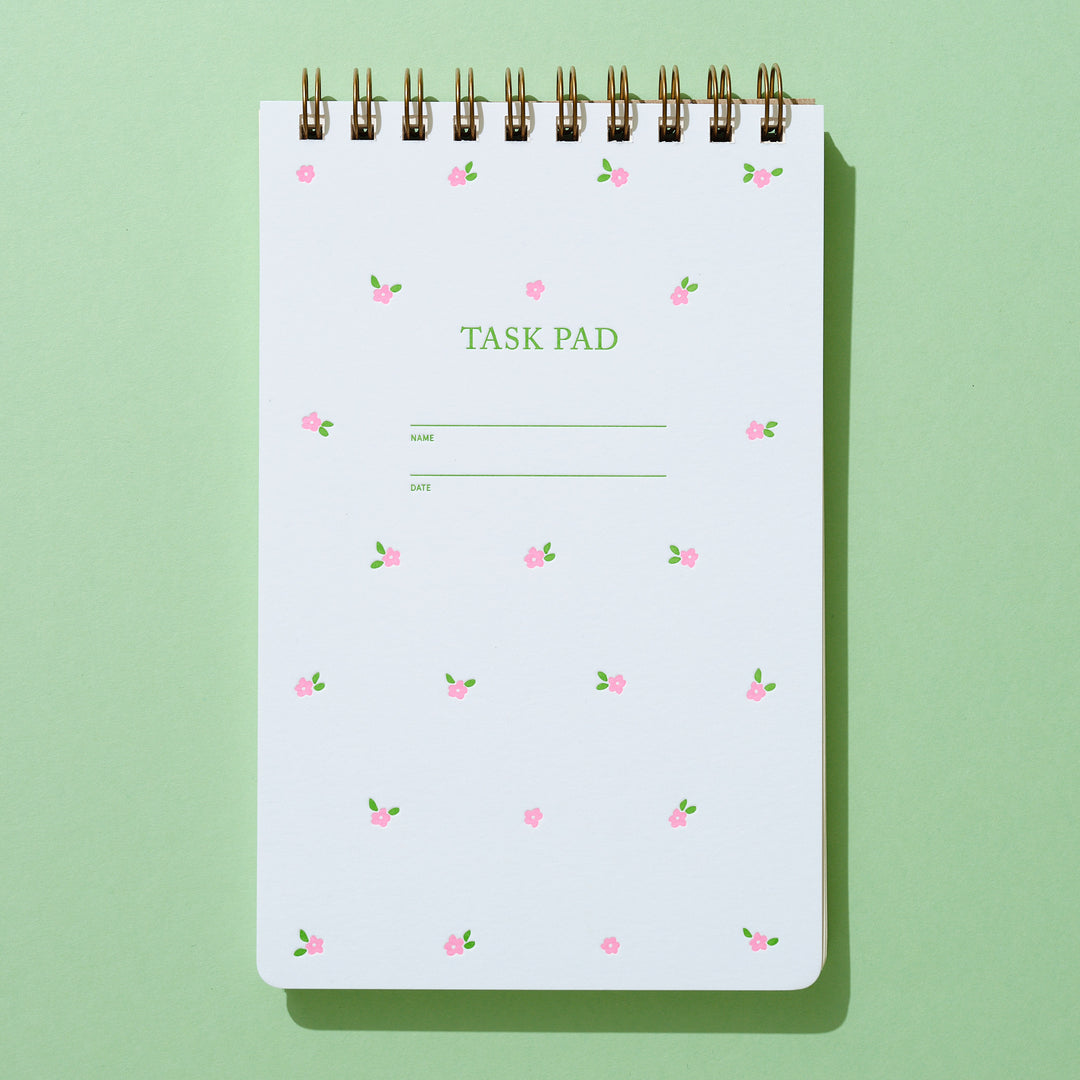 Task Pad - Mini Floral Pink