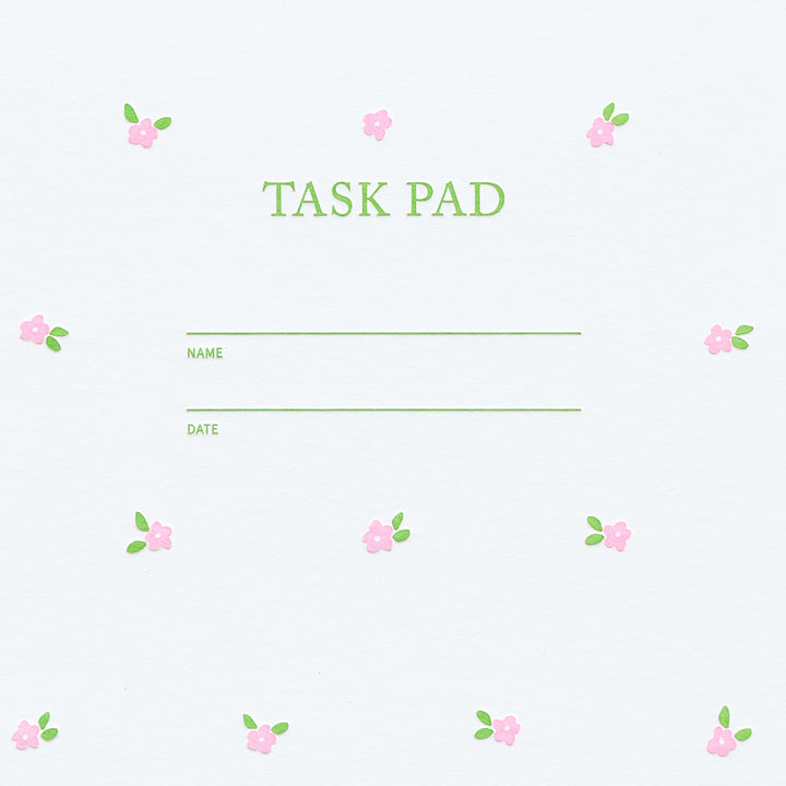 Task Pad - Mini Floral Pink