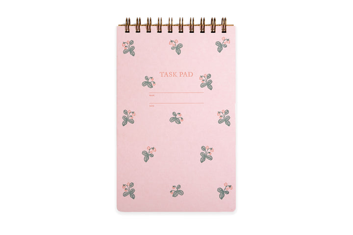 Task Pad Notebook - Strawberry Pattern