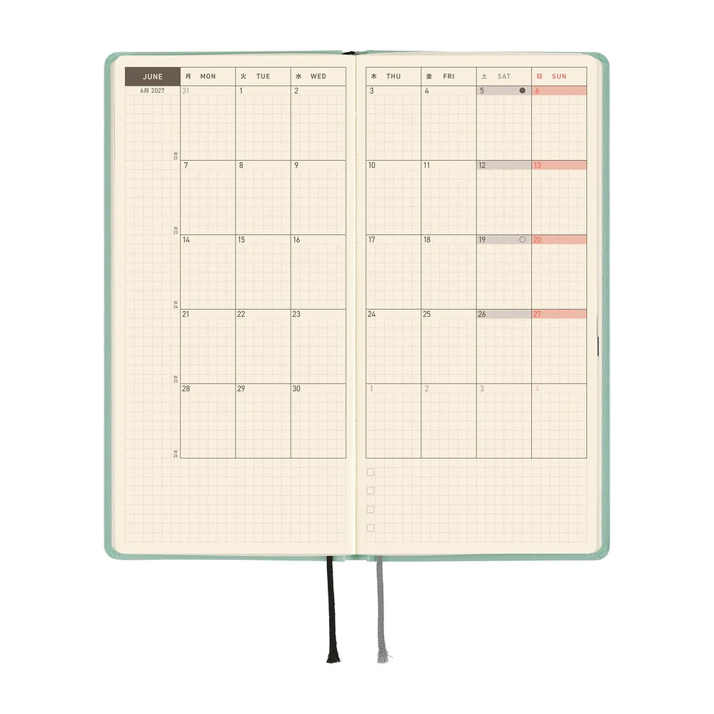 2027 Hobonichi Techo Weeks - Paper: Jade