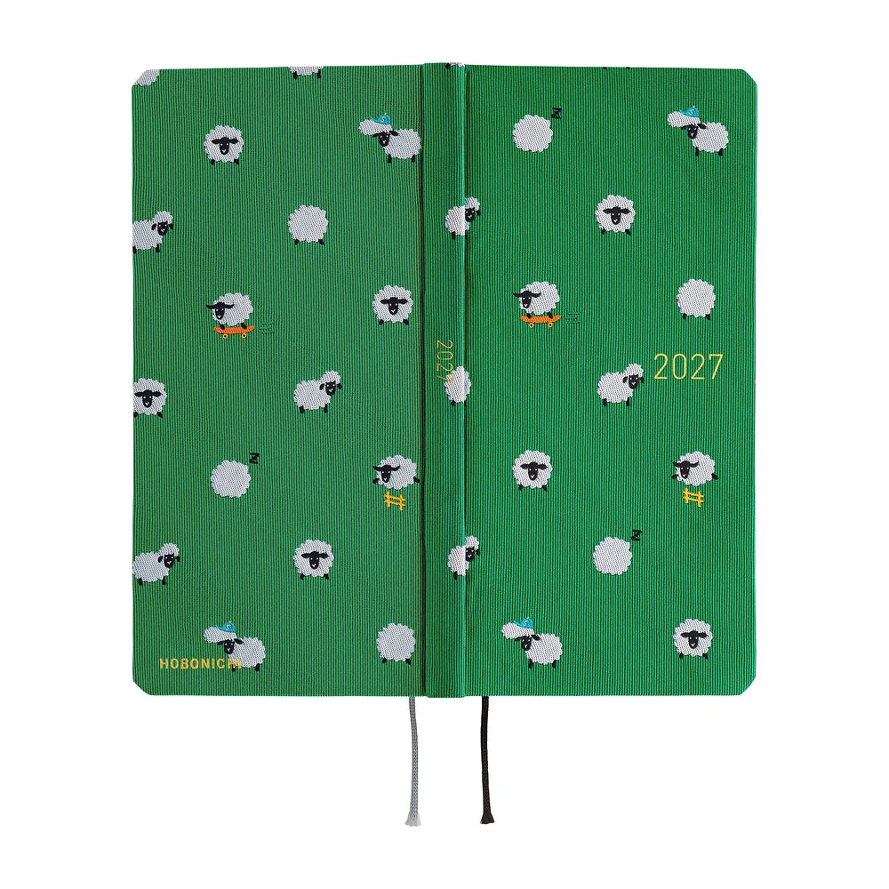 2027 Hobonichi Techo Weeks - Bow & Tie: Sheep Sheep Sheep