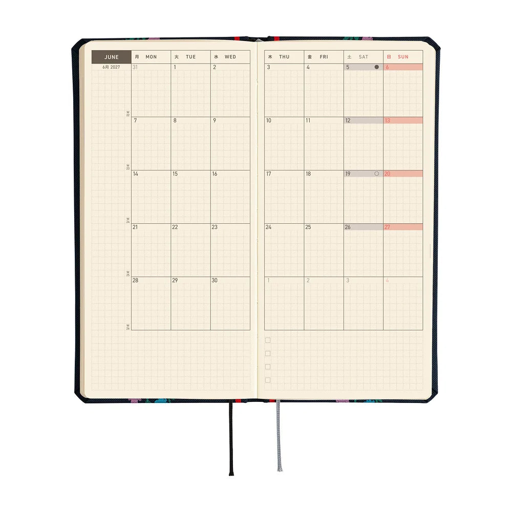 2027 Hobonichi Techo Weeks - Yoshie Watanabe: Petit Bloom
