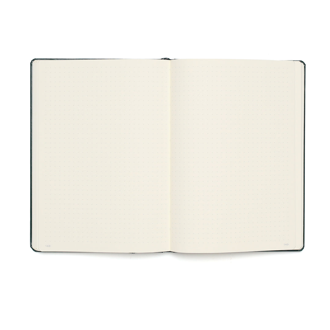 Mint Green Hardcover A5 Medium Notebook - Dotted