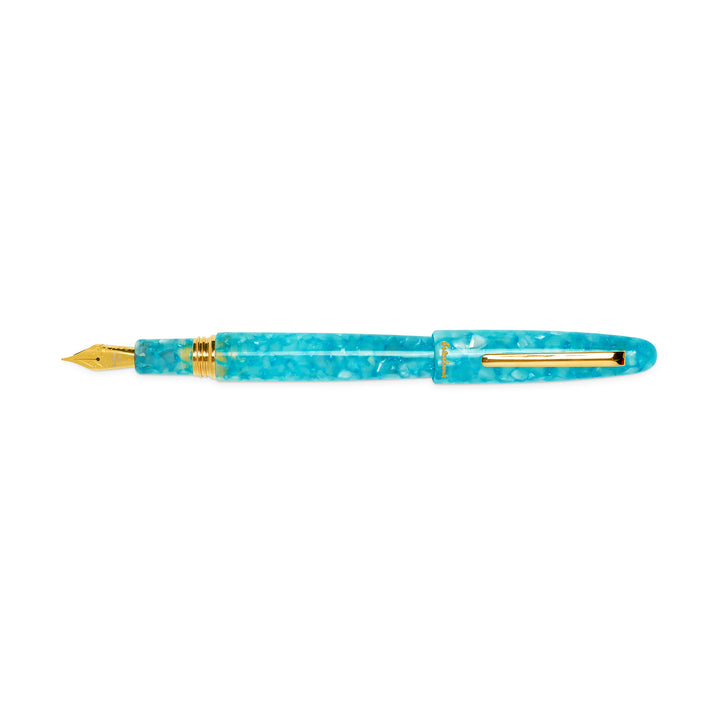 Estie Oversized Aqua Fountain Pen - Fine