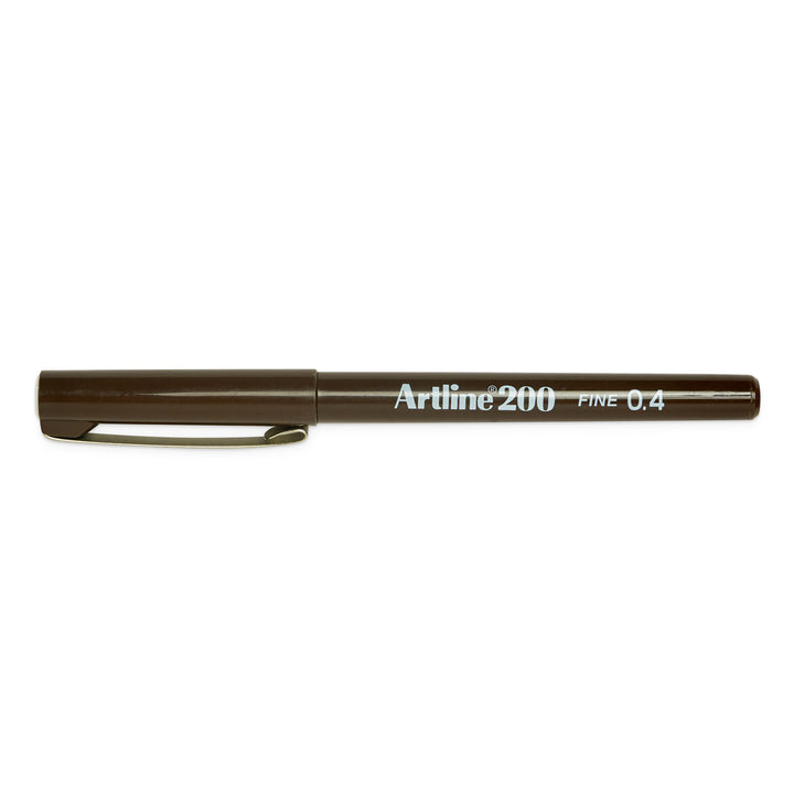 Artline 200 Sign Pen 0.4mm - Dark Brown