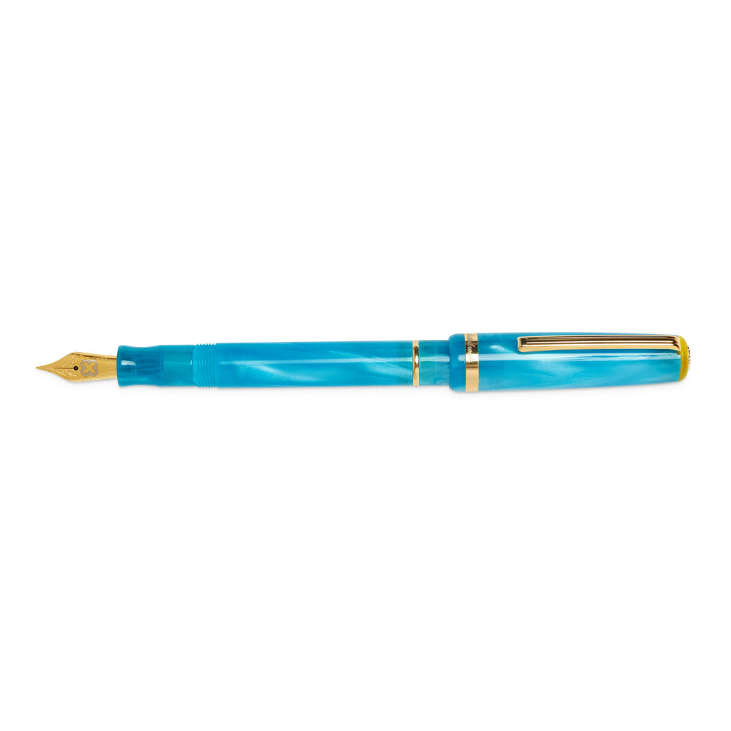 JR Blue Breeze Pocket Fountain Pen - Fine