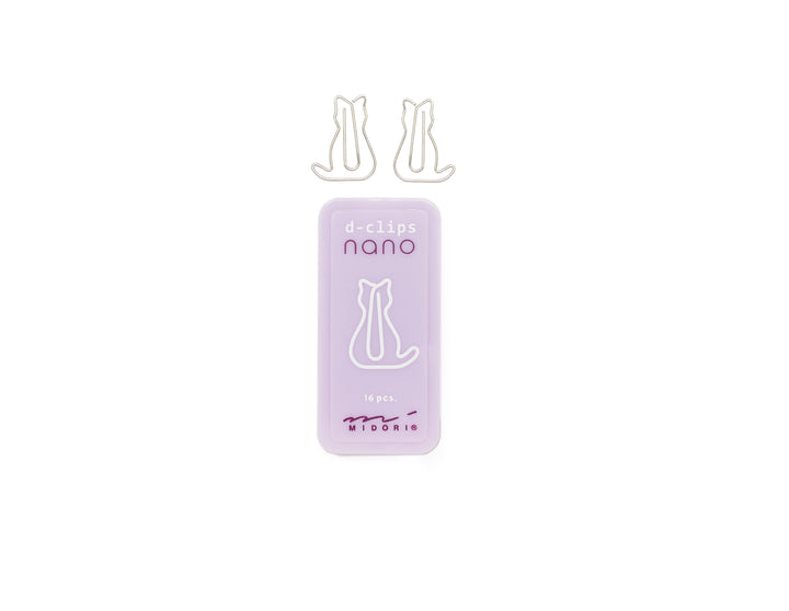 Midori D-Clips Nano Cat Paperclips