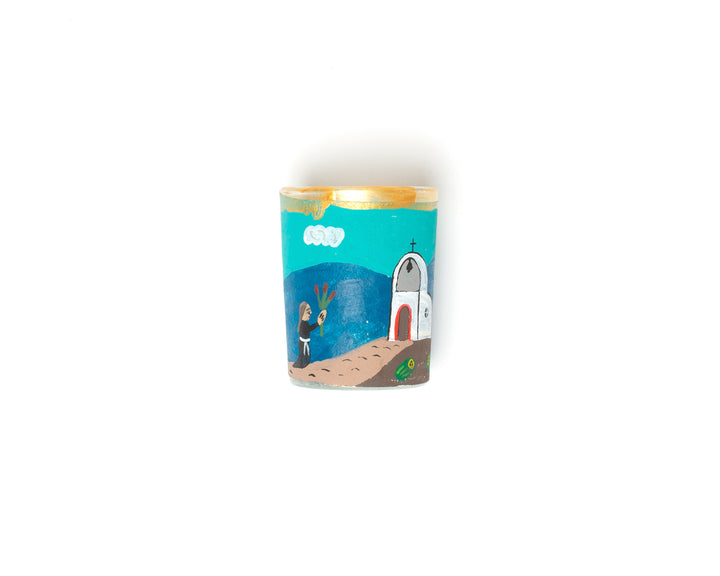 Church Scene Votive Holder