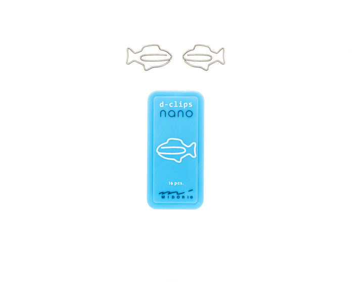 Midori D-Clips Nano Fish Paperclips