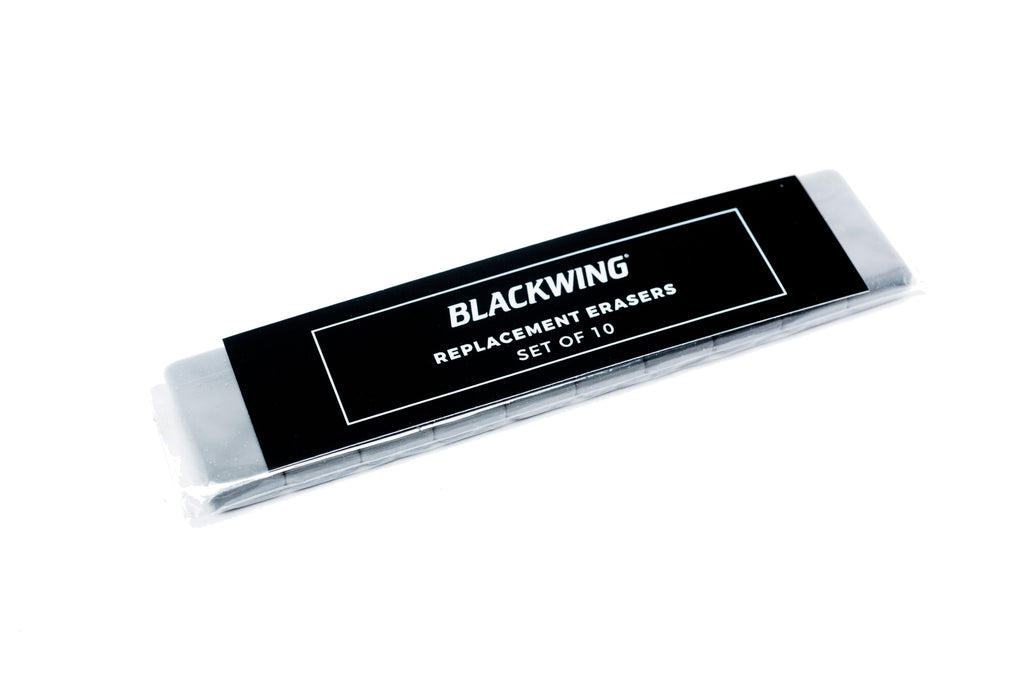 Blackwing Replacement Black Erasers, 10 Pack