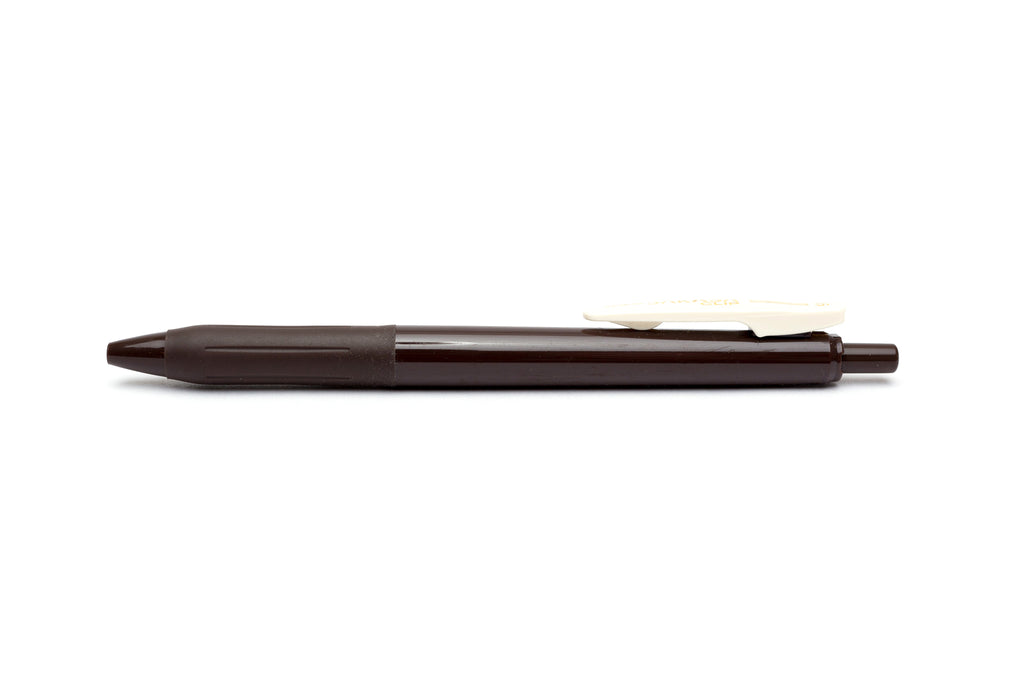 Zebra Sarasa Push Clip Gel Pen - Vintage Brown Grey Ink