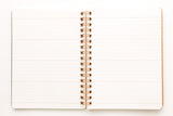 Dark Brown B6 Grain Notebook - Lined & Blank