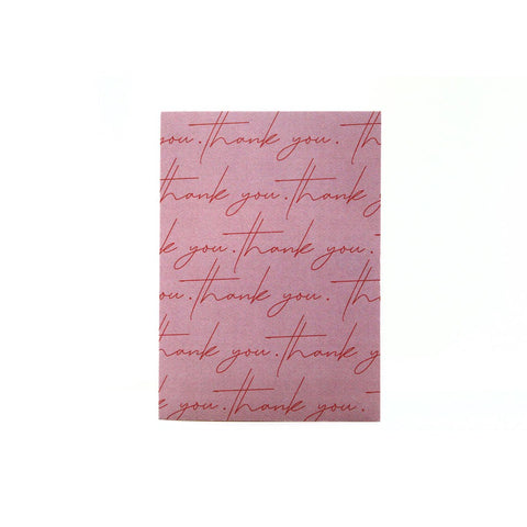 Thank You Card - Dusty Rose