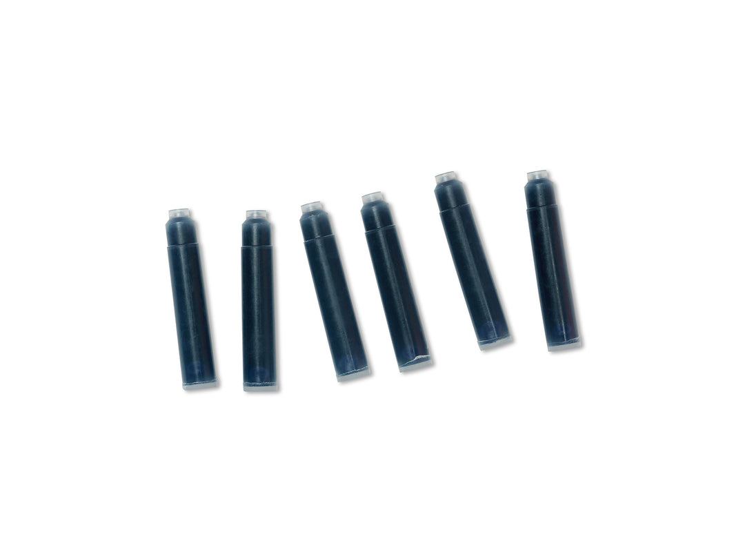 TRC Brass Fountain Pen Refill - 6 pcs, Dark Blue