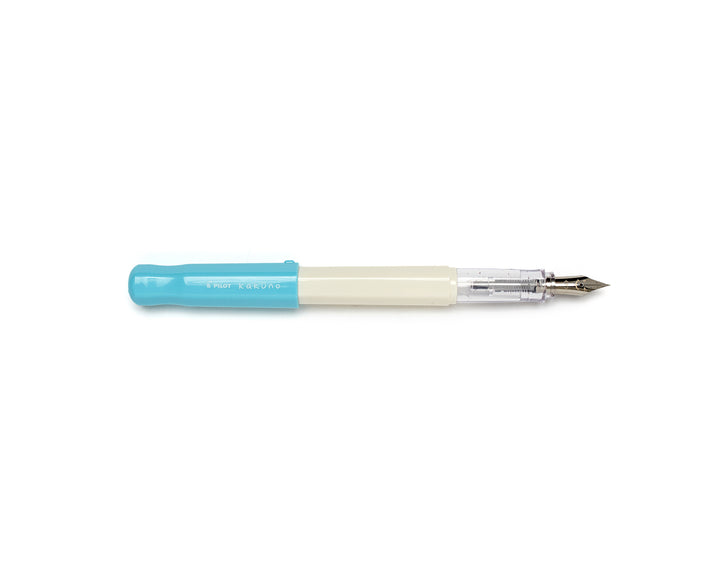 Pilot Kakuno Fountain Pen - White/Turquoise