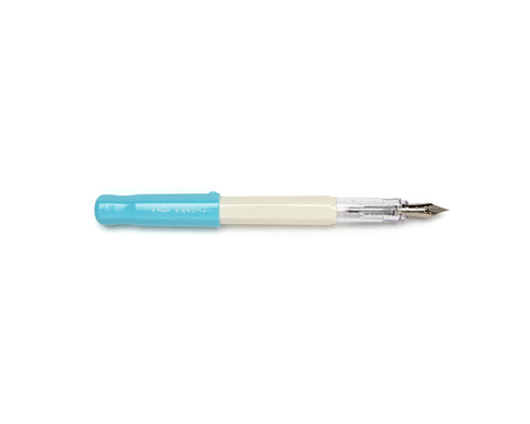 Pilot Kakuno Fountain Pen - White/Turquoise