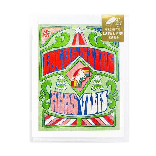 Enchanting Xmas Vibes Card (with Pin)
