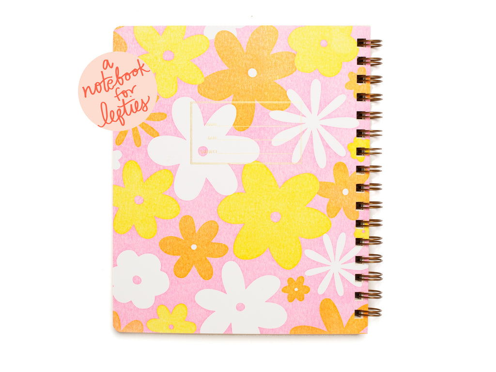 Lefty Standard Notebook - Groovy Floral