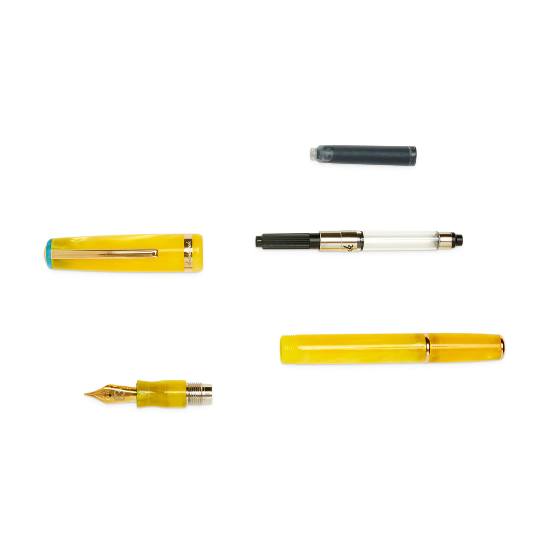 JR Lemon Twist Pocket Fountain Pen - Fine