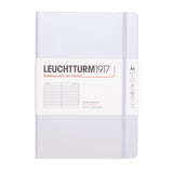 Light Grey Hardcover A5 Medium Notebook - Lined