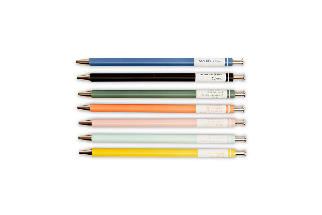 Mark's Style Colors Gel Ball Pen - Black