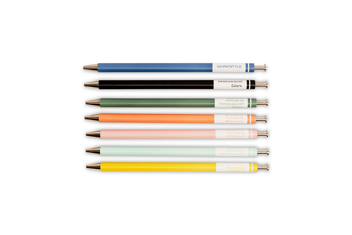 Mark's Style Colors Gel Ball Pen - Black