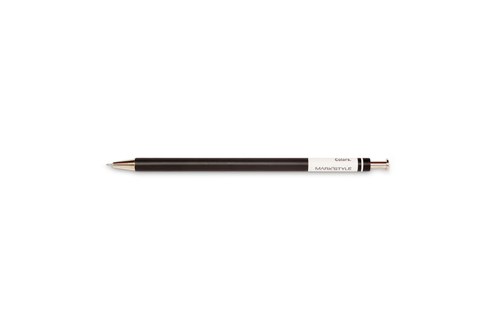 Mark's Style Colors Gel Ball Pen - Black