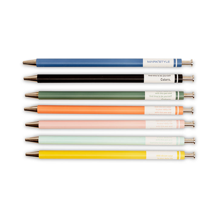 Mark's Style Colors Gel Ball Pen - Blue