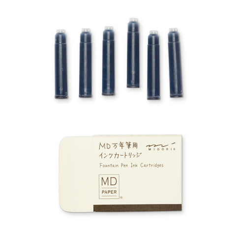 Midori Fountain Pen Cartridges - Black