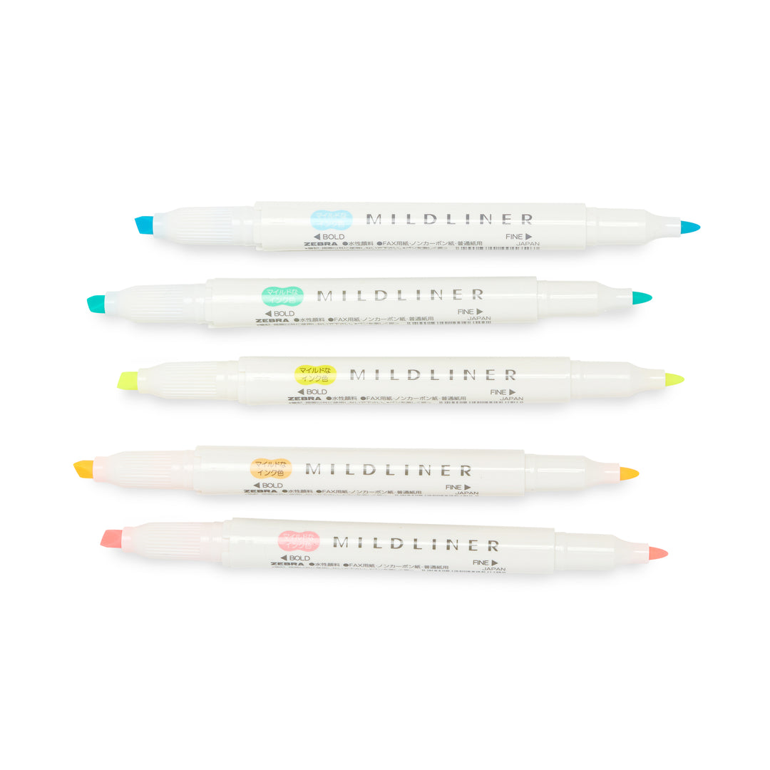 Mildliner 5 Color Highlighter Set