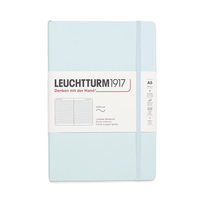 Mint Green Softcover A5 Notebook - Lined