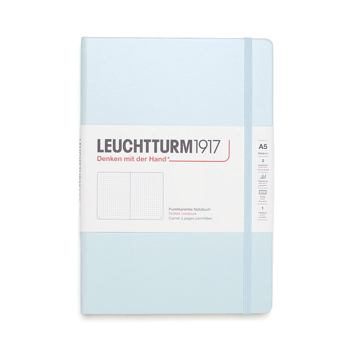 Mint Green Hardcover A5 Medium Notebook - Dotted