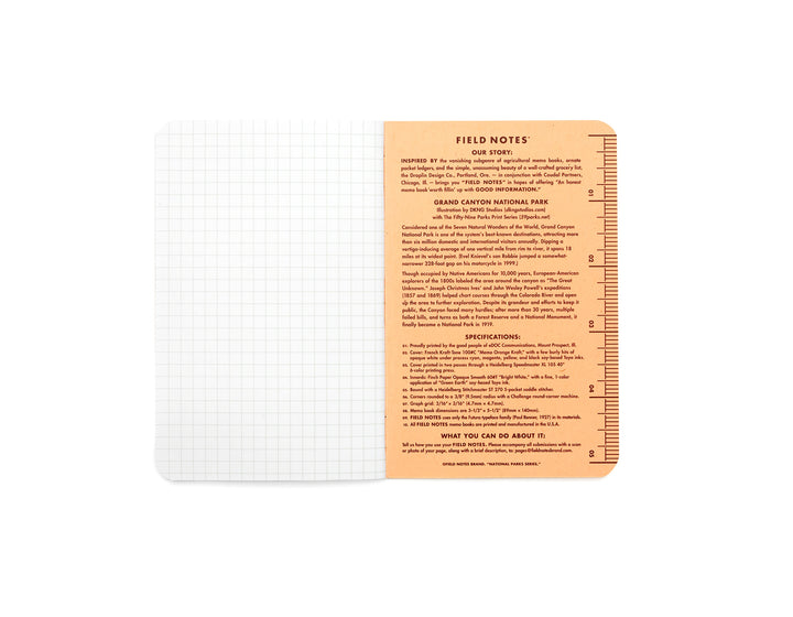 Field Notes National Parks B-Pack Notebooks - Grid