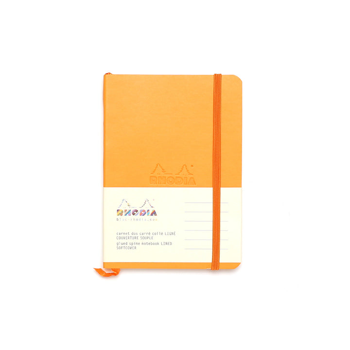 Rhodia A6 Orange Softcover Notebook - Lined