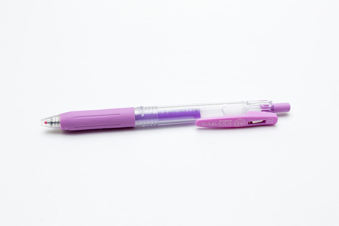 Zebra Sarasa Push Clip Gel Pen - Milk Purple