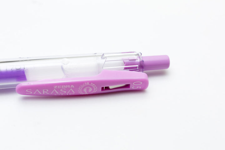 Zebra Sarasa Push Clip Gel Pen - Milk Purple