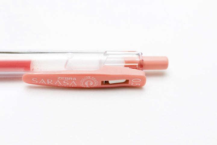 Zebra Sarasa Push Clip Gel Pen - Milk Red