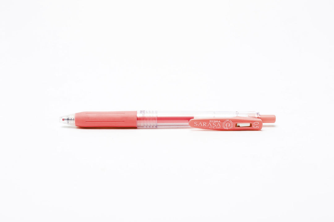 Zebra Sarasa Push Clip Gel Pen - Milk Red