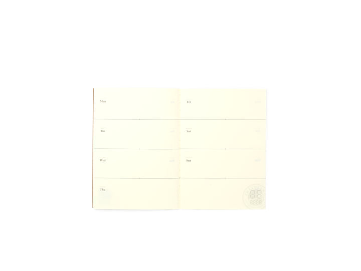 Midori Passport Size Free Diary - Grey