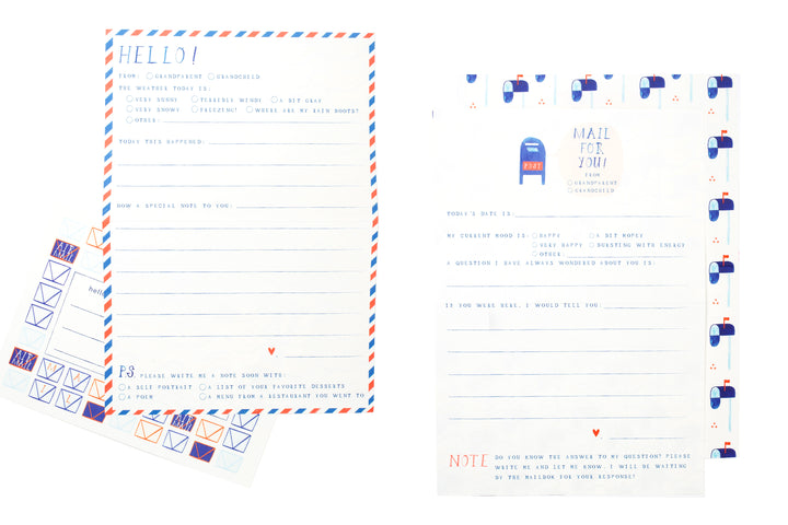 Grandparent + Grandchild Pen Pal Kit