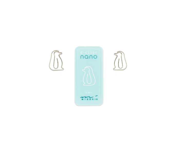 Midori D-Clips Nano Penguin Paperclips