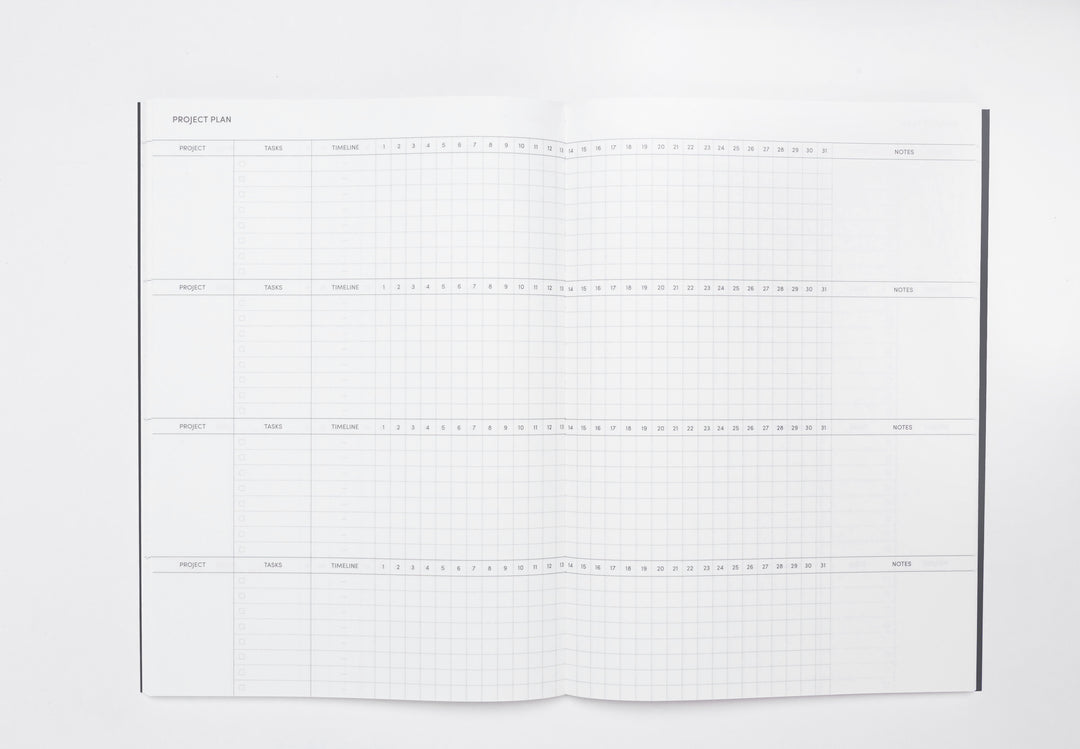 The Project Planner - Black